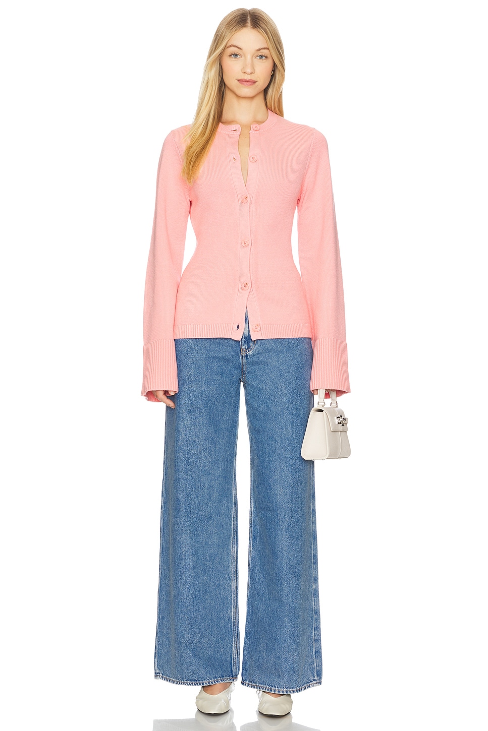 Theory High Waist Wide Leg Jean