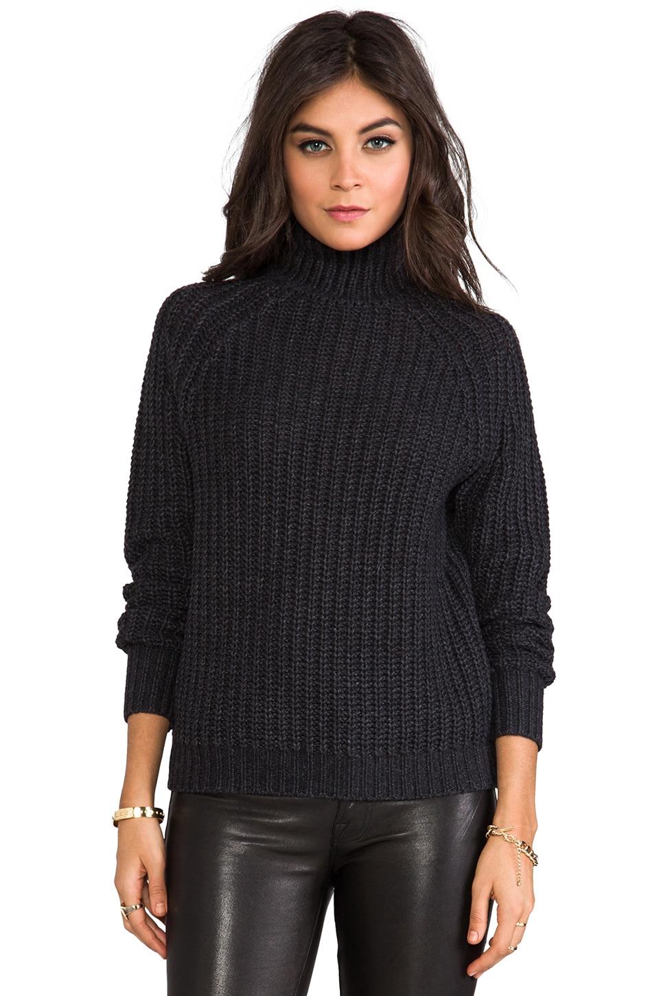 theory mock neck sweater