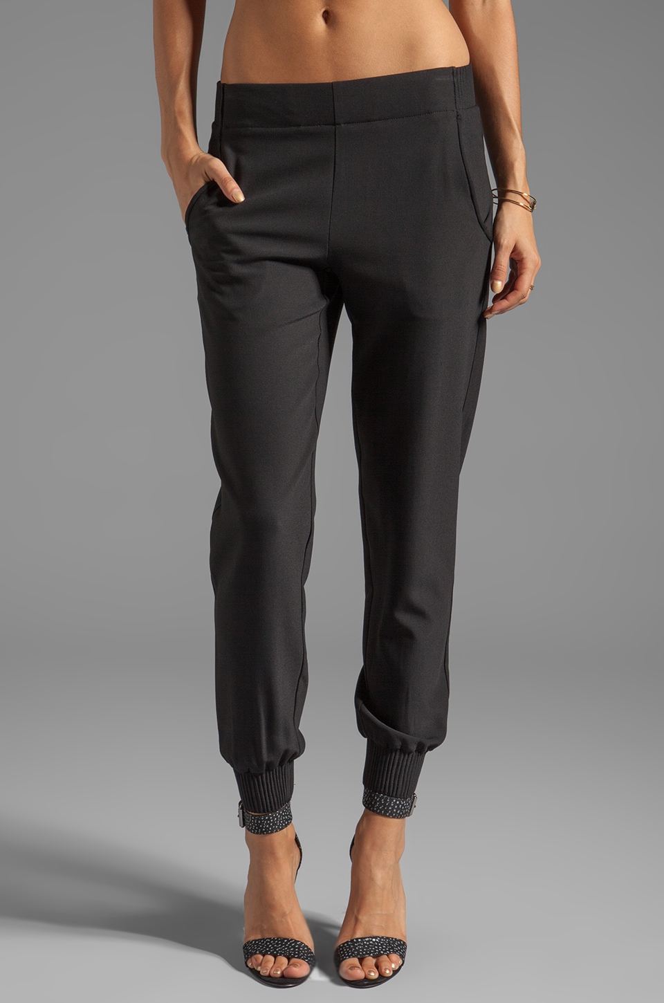 theory silk jogger pants