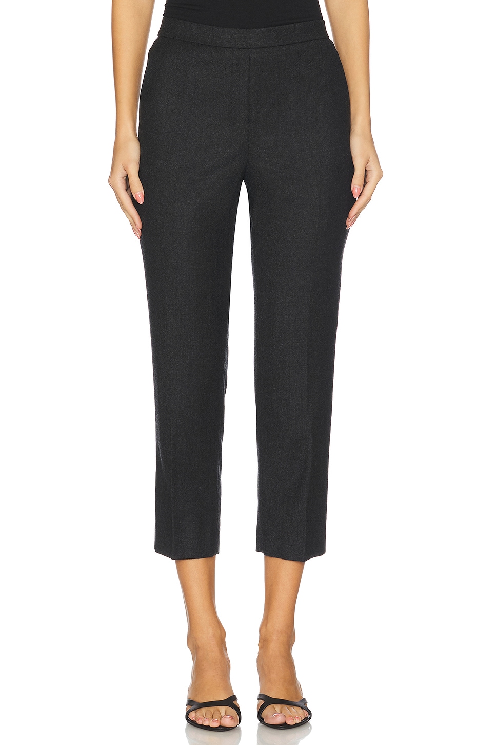 Theory Treeca Pull On Pant in New Charcoal Melange | REVOLVE