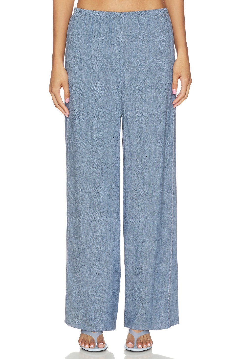 Denim Slit Pant - thumbnail 2