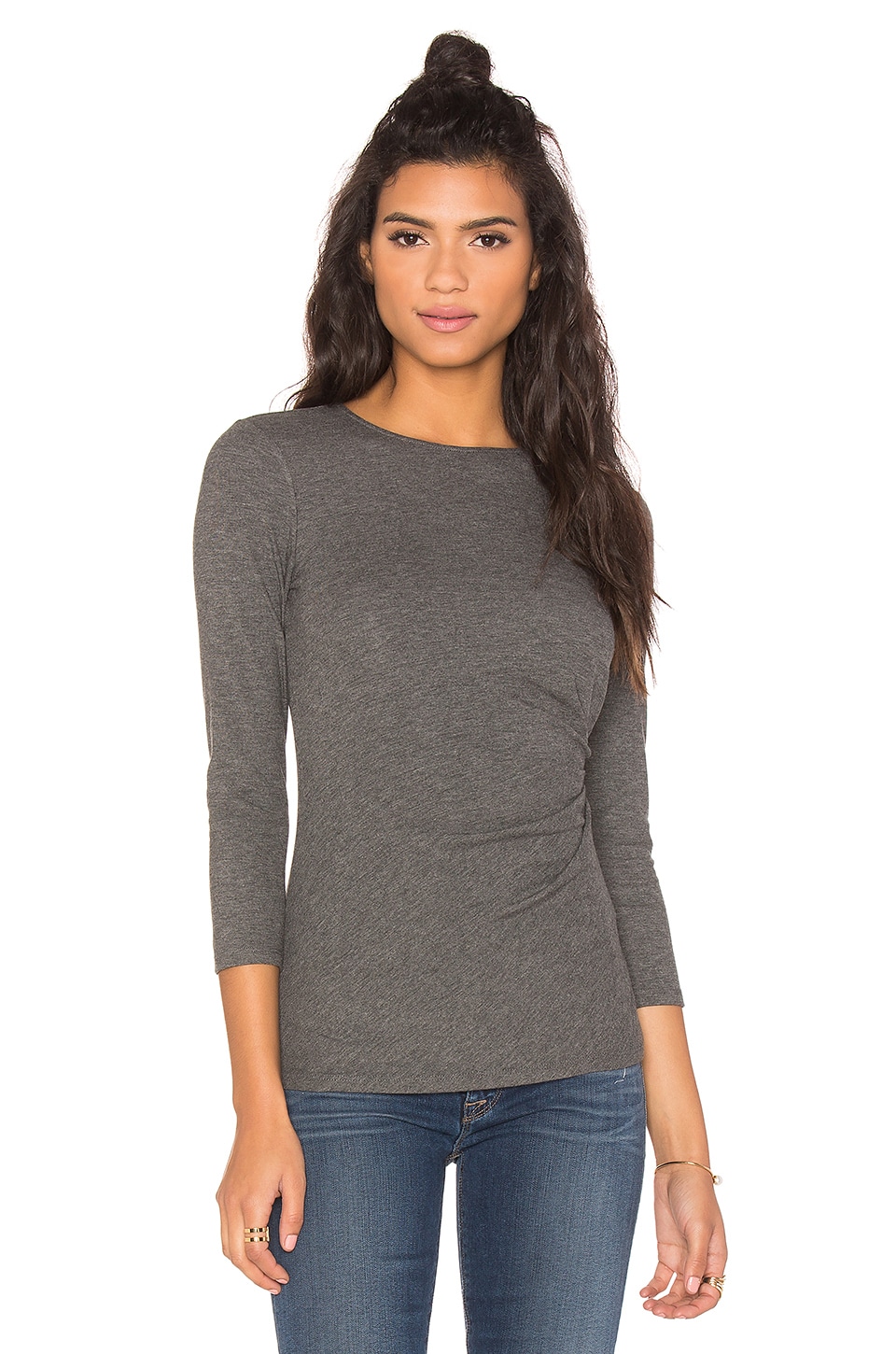 Theory Uotab Top in Charcoal | REVOLVE