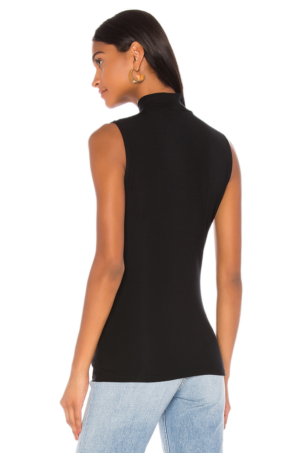 Theory Sleeveless Turtleneck Tank in Black REVOLVE