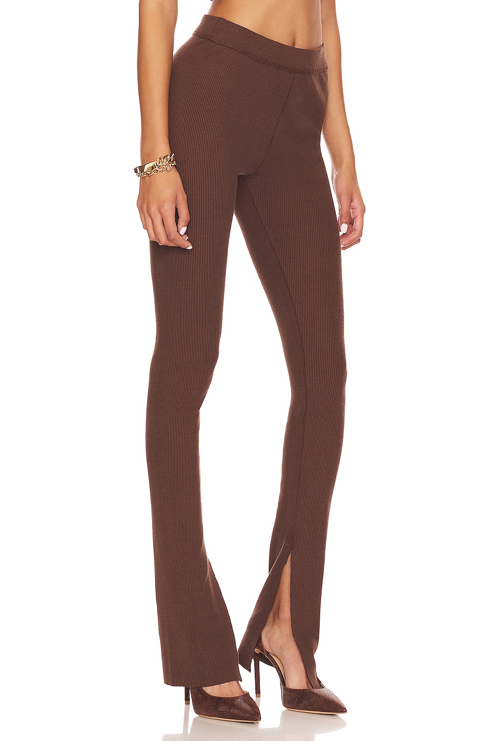 The Range Slit Legging in Espresso