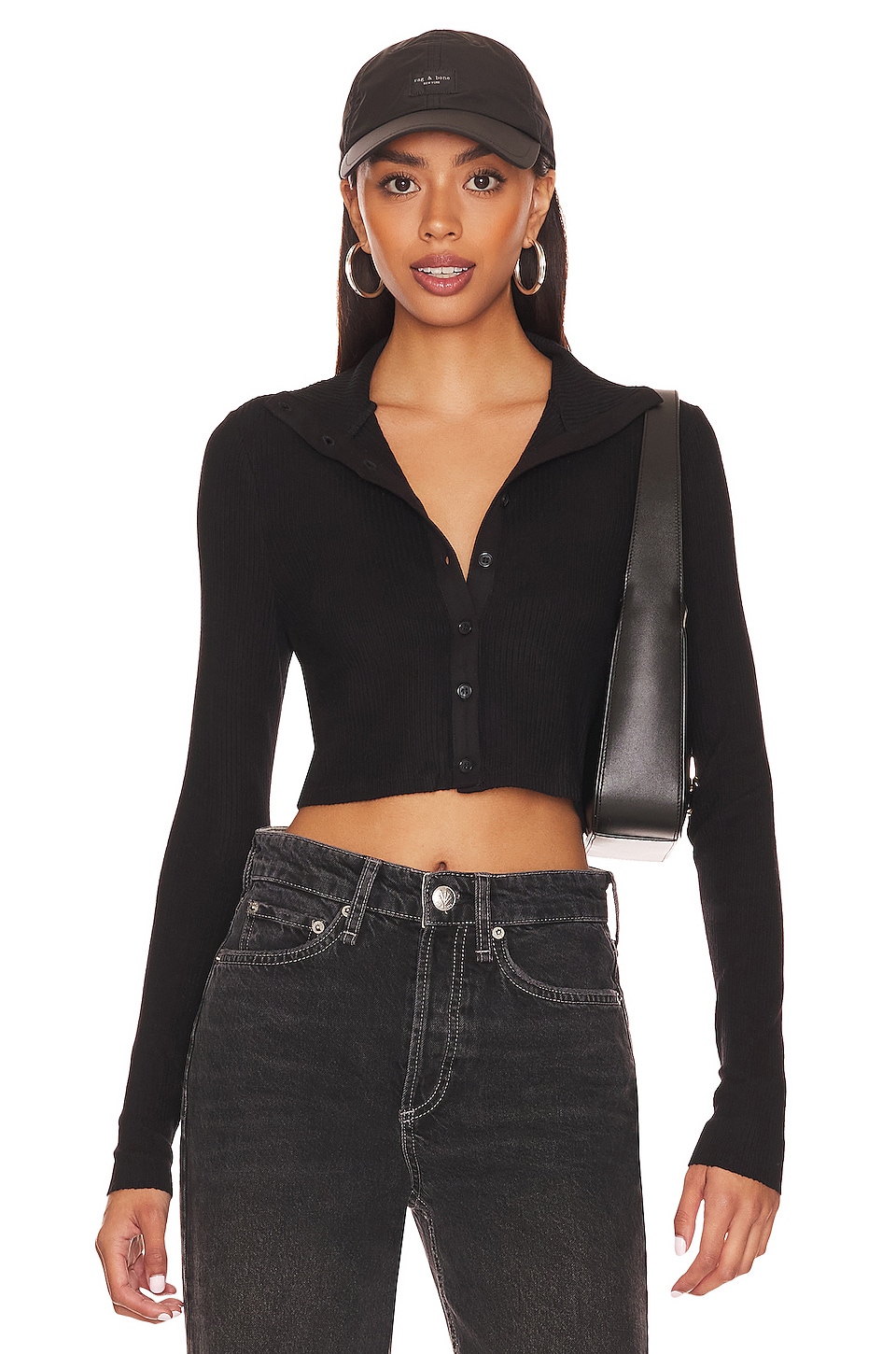 The Range Crop Top in Black | REVOLVE