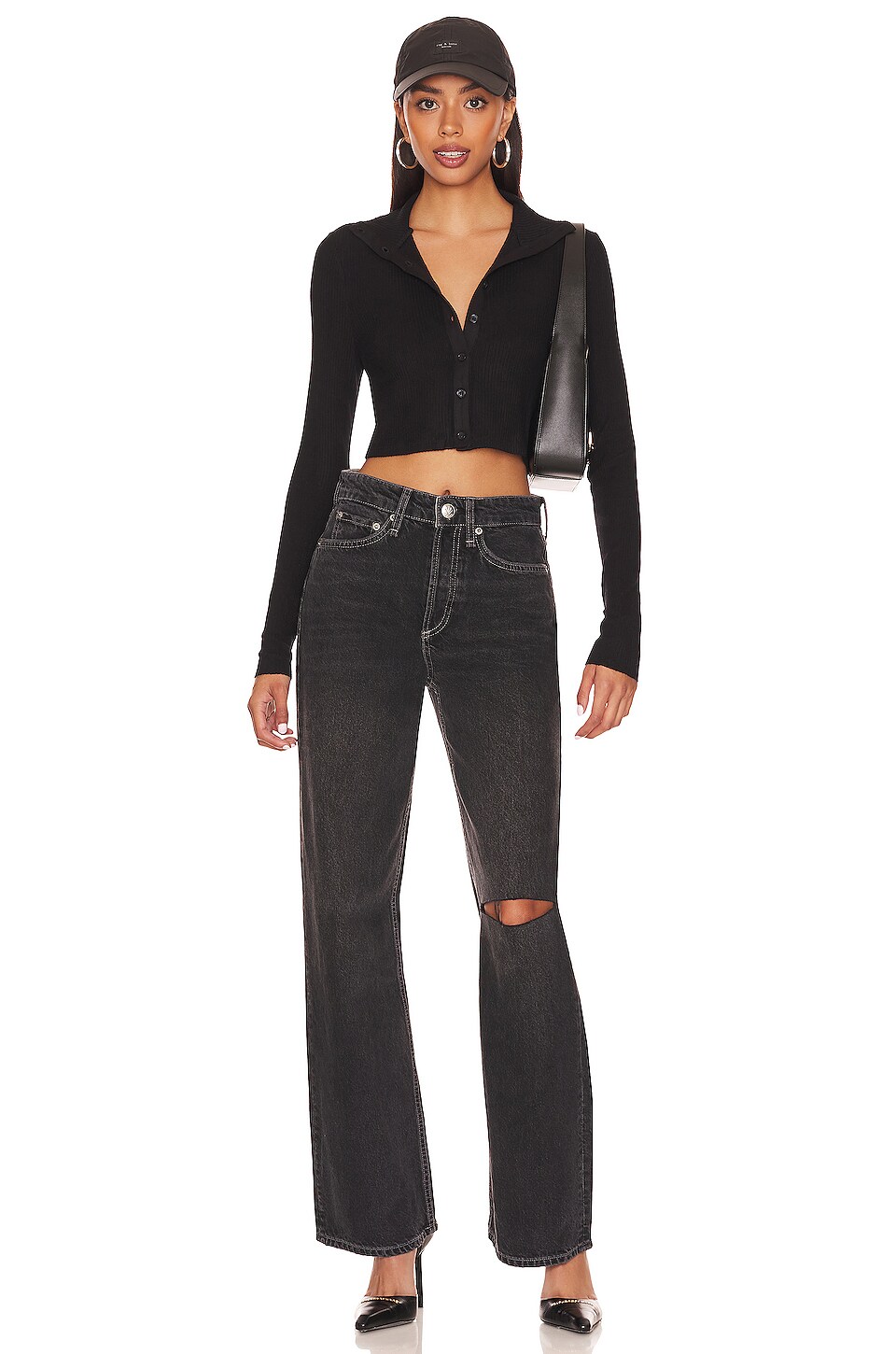 Mirage Black Crop Top