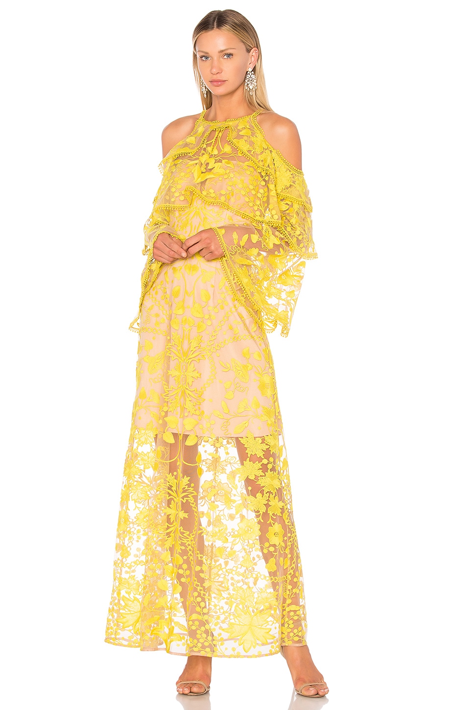 revolve marigold dress