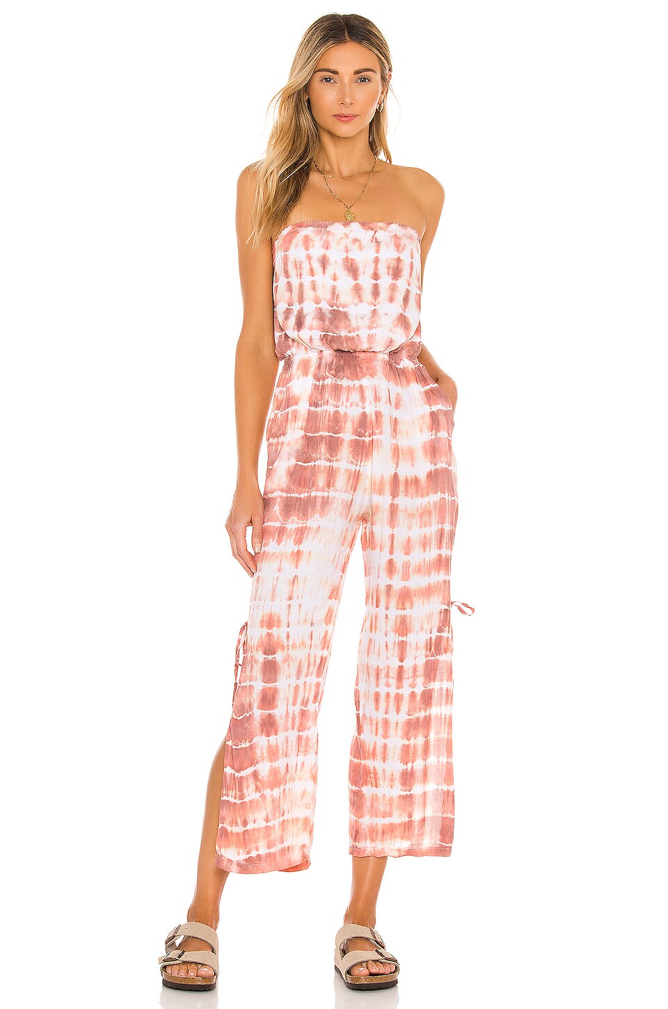 Tiare Hawaii Osaka Pantsuit in Sabia Peach & Mauve