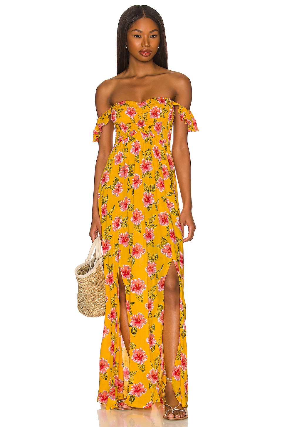 Tiare Hawaii Hollie Maxi Dress in Aloha Floral Sunshine | REVOLVE