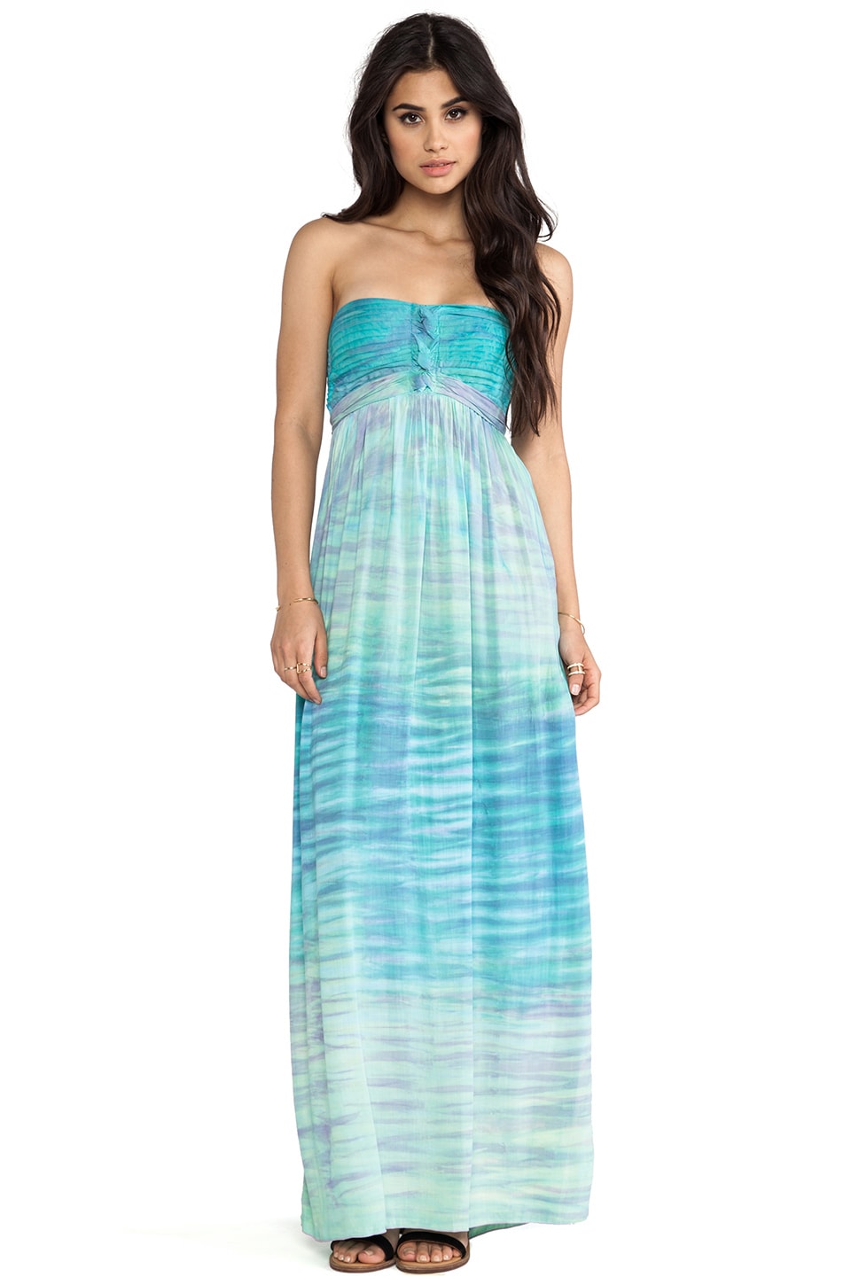 tian bandeau maxi dress