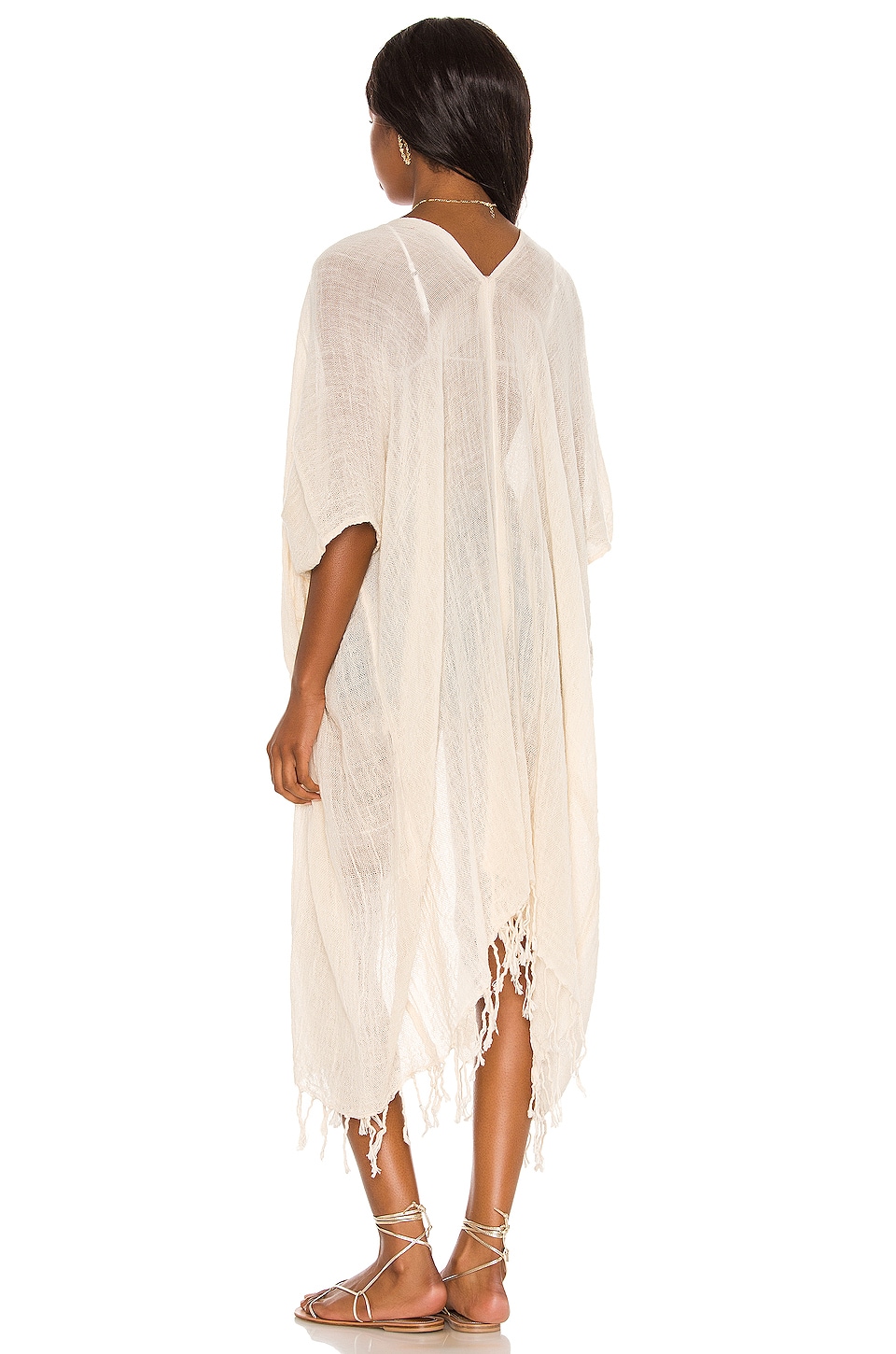 Tiare Hawaii Gauze Kimono in White REVOLVE