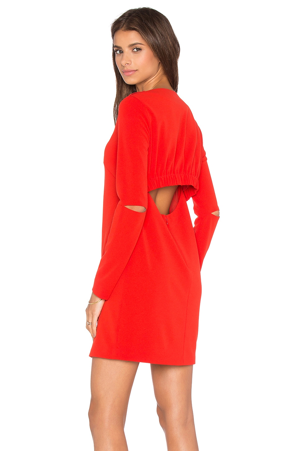 tibi red dress