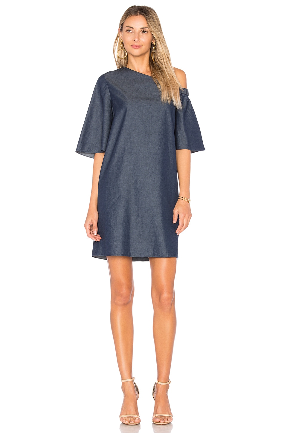 tibi one shoulder dress