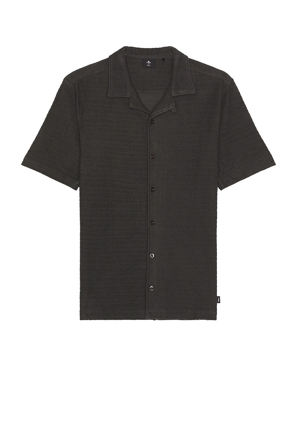THRILLS Enjoy Reality Bowling Shirt - Dark Charcoal in Dark Charcoal