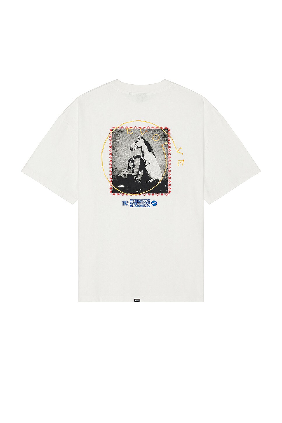 Thrills Eclipse Panel Box Fit Oversize Cropped Tee Total Eclipse Navy