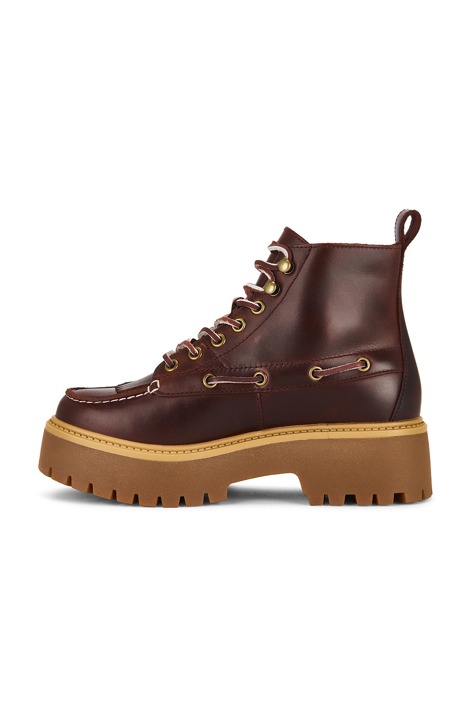 Timberland Stone Street Kiltie Boot in Burgundy | REVOLVE display picture 1