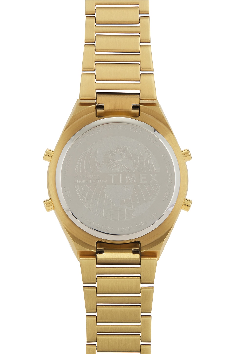 【オンでもオフでも】TIMEX 丸型　ゴールド Timex Q80 Continental 39mm Digital Gold SS | Watches.com