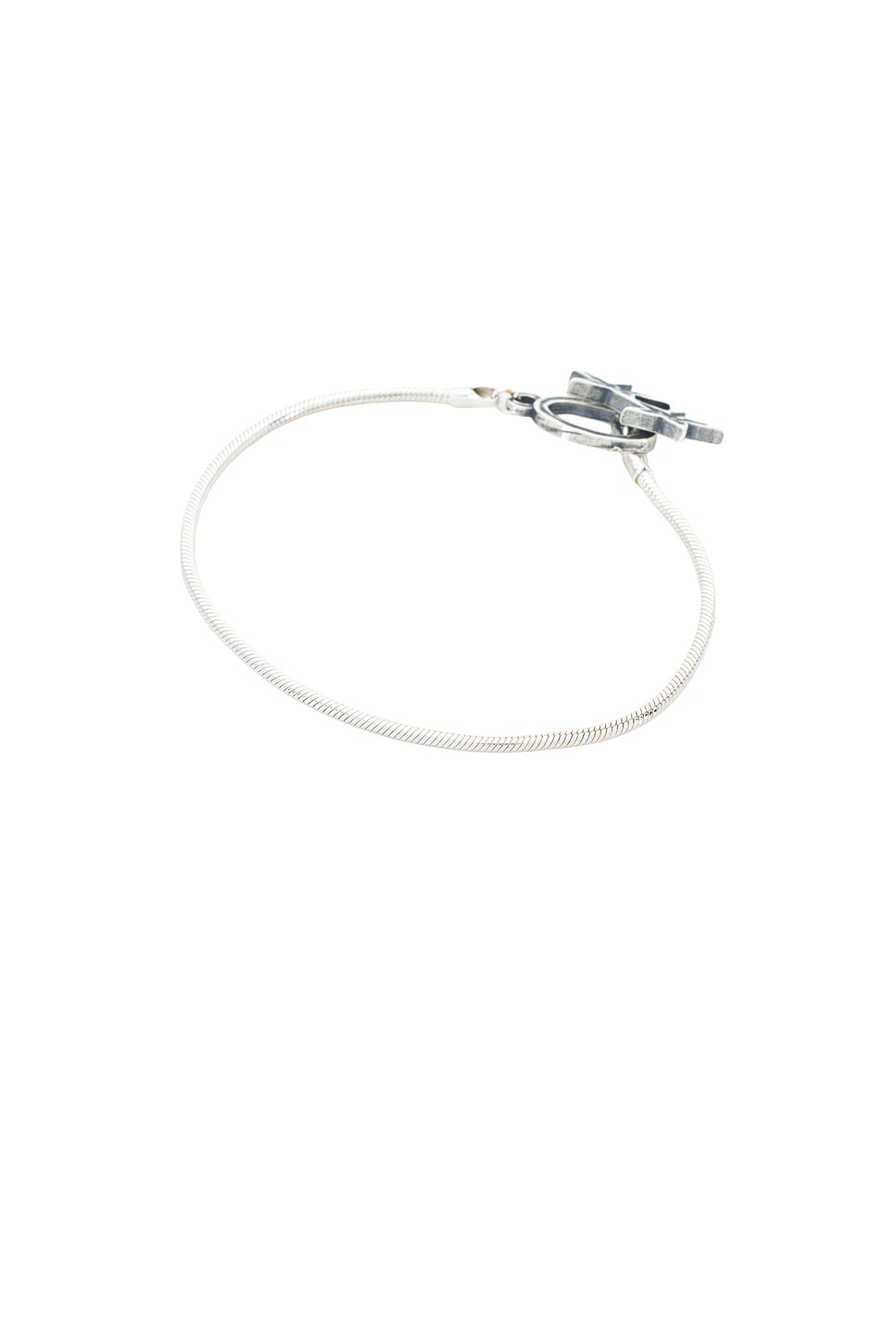 Two Jeys Icon Clasp Bracelet in Silver | REVOLVE