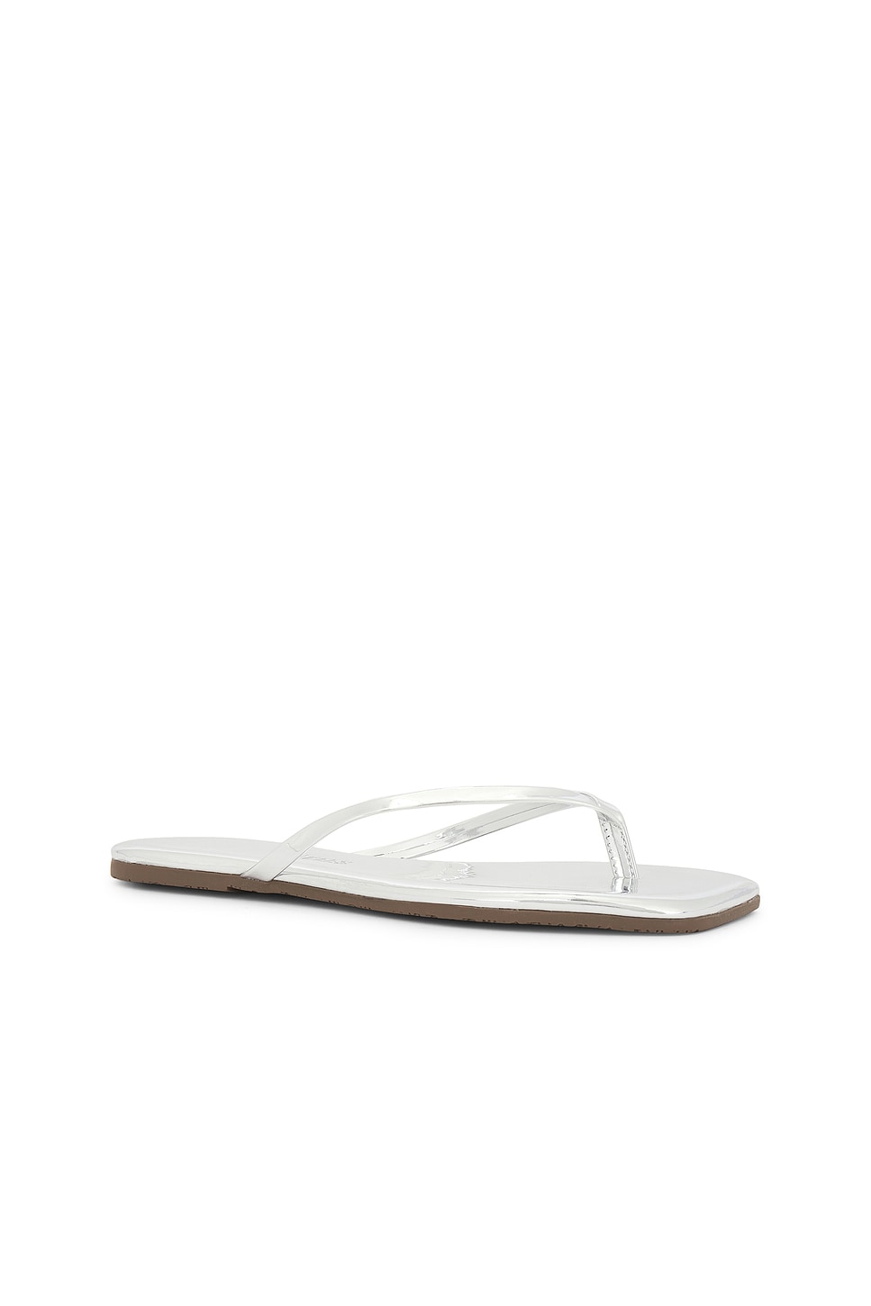 TKEES Lily Square Toe Mirror Flip Flop thumbnail