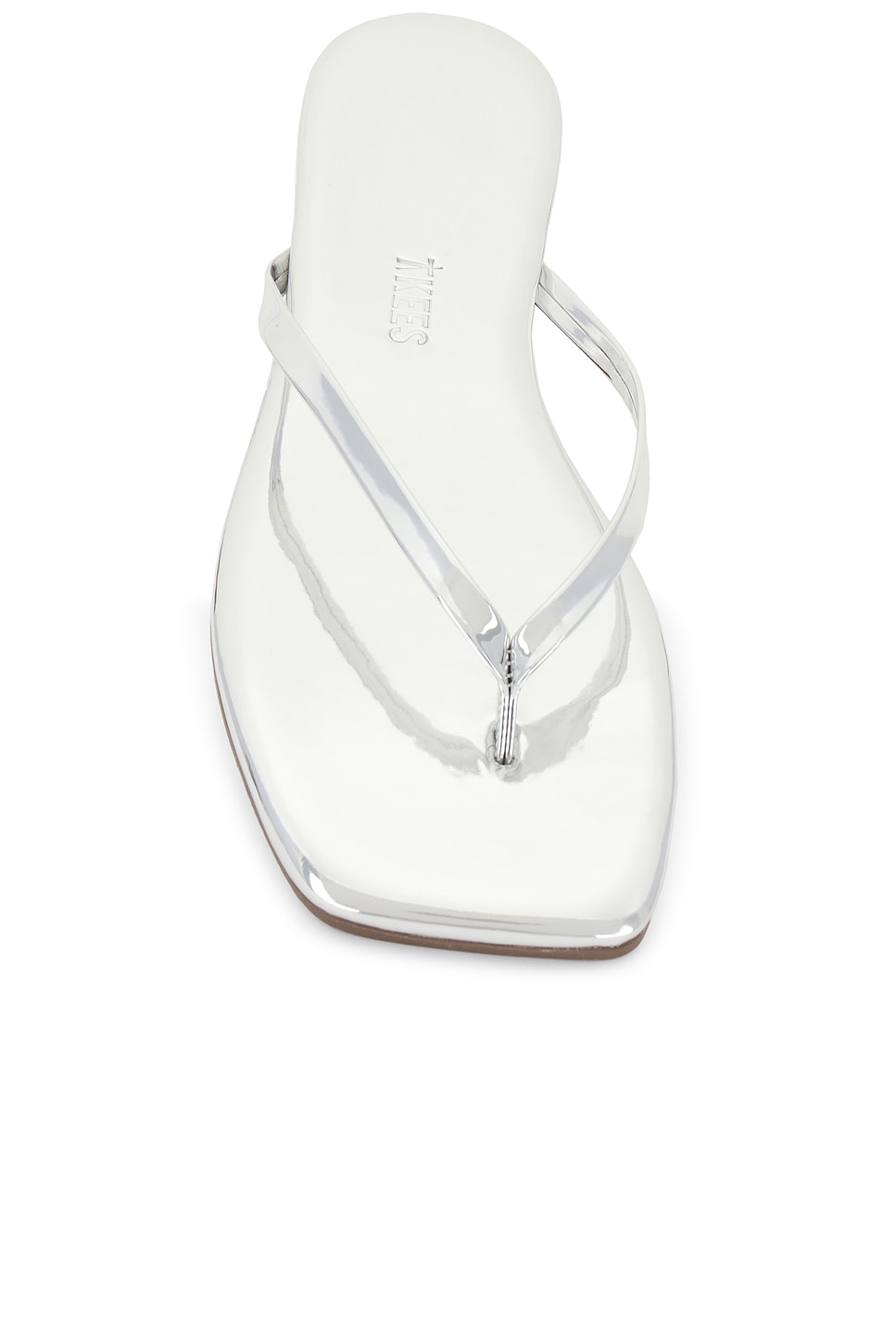 TKEES Lily Square Toe Mirror Flip Flop thumbnail