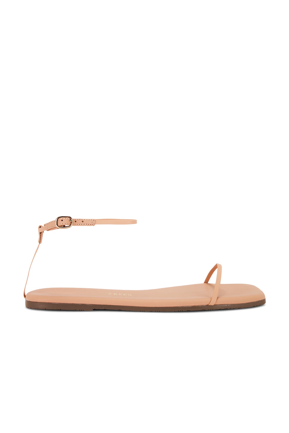 サンダル・ミュール TKEES SS25 SANDAL (TKECARO NUDE) TKEES Square Toe Lily Sandal in Nude Beach | REVOLVE