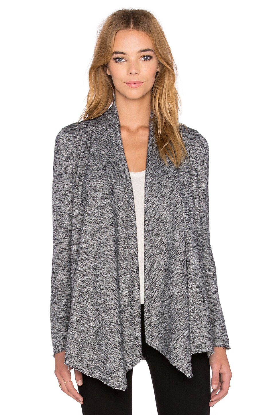 The Kooples French Terry Cardigan in Grey | REVOLVE