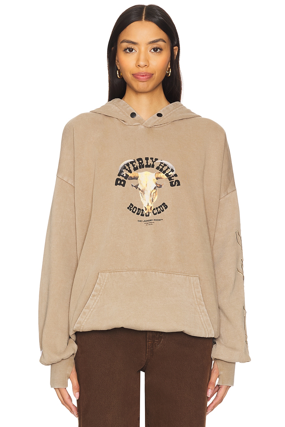 Beverly Hills Rodeo Club Skull Hideout Hoodie - Thumbnail 1