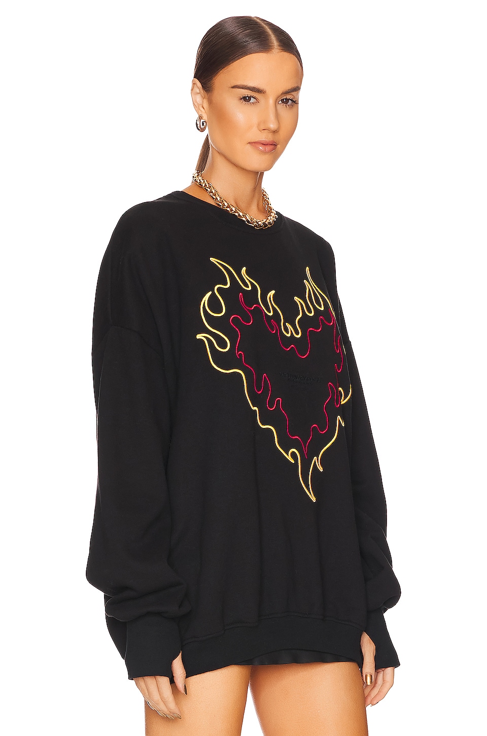 The Laundry Room Burn Heart Jumper in Black