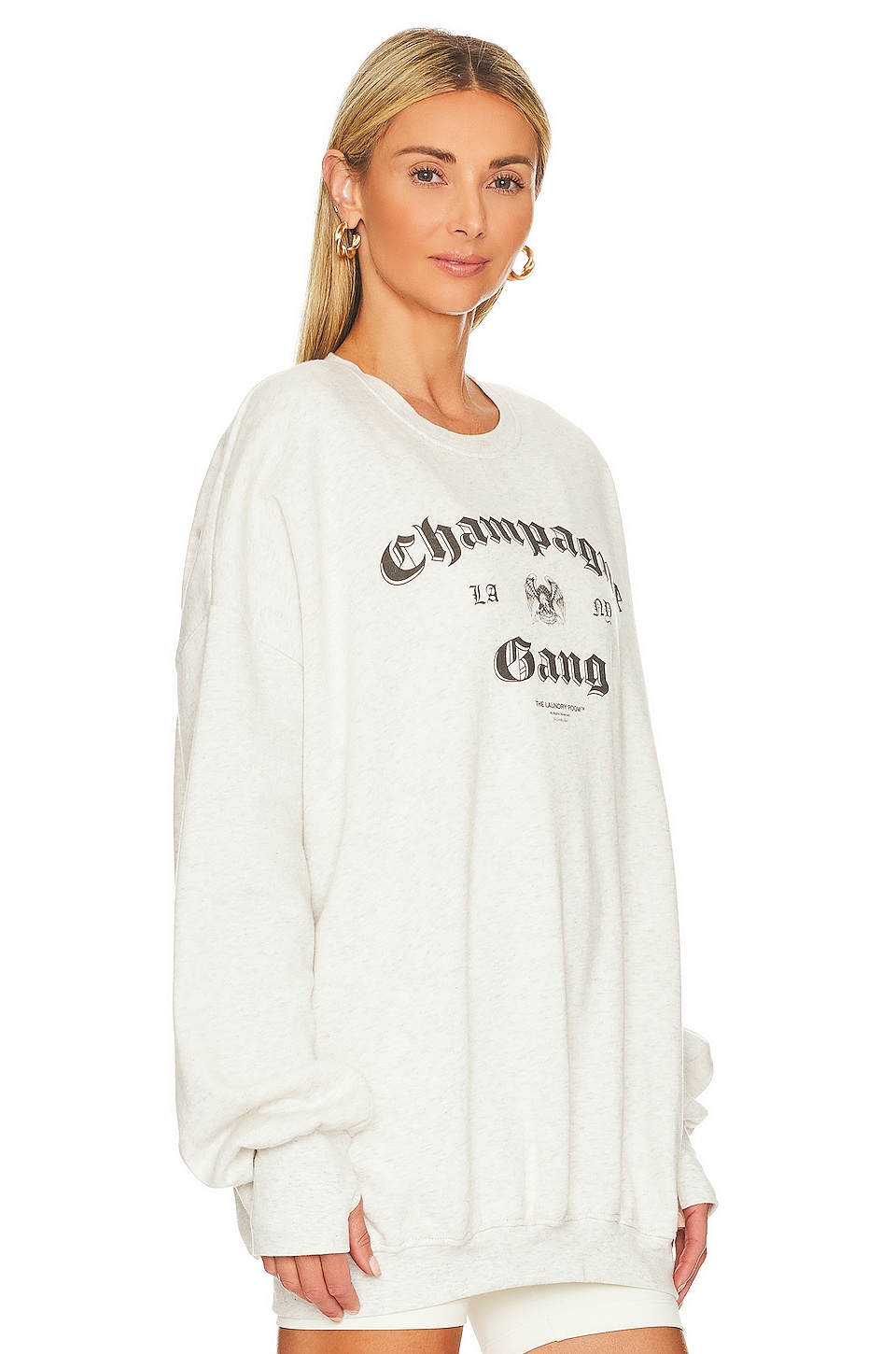 The Laundry Room LA Champagne Gang NY Jumper in Pebble Heather