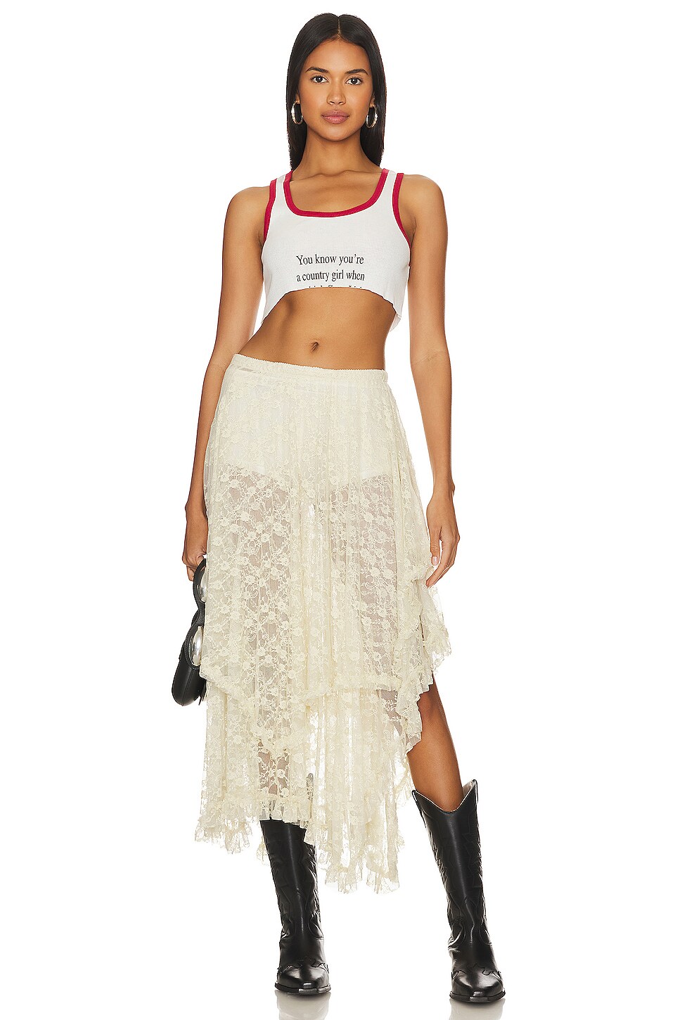 When What? Cropped Rib Tank