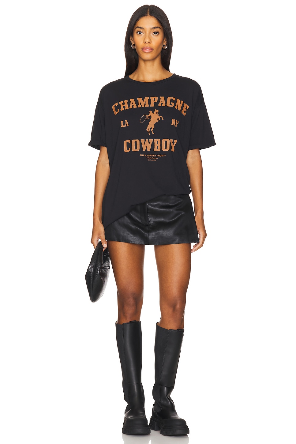 Champagne Cowboy Oversized Tee