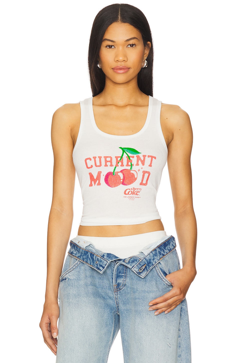 The Laundry Room Current Mood Tank Top in White | REVOLVE