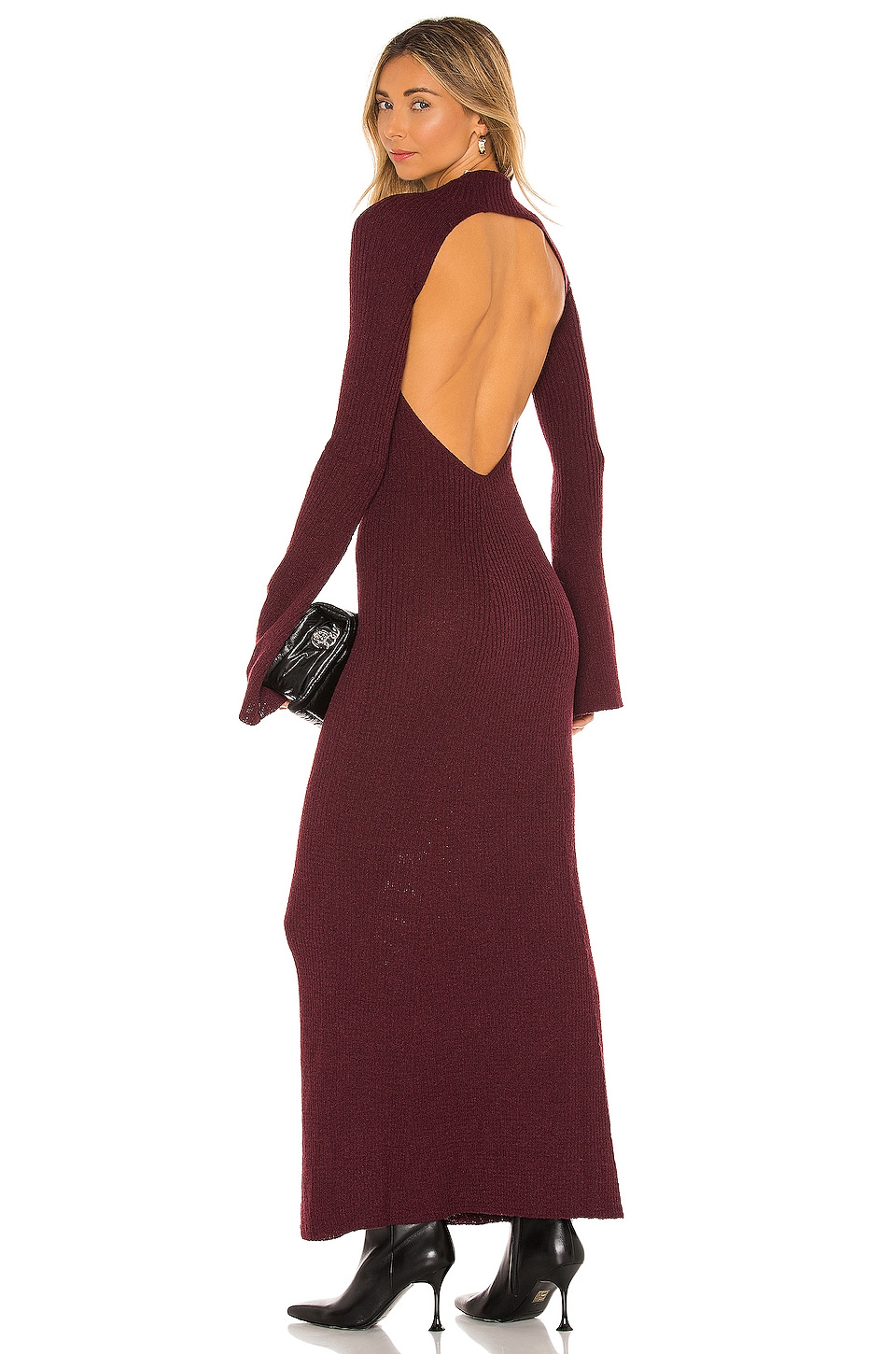 The Line by K September Dress in Oxblood | REVOLVE