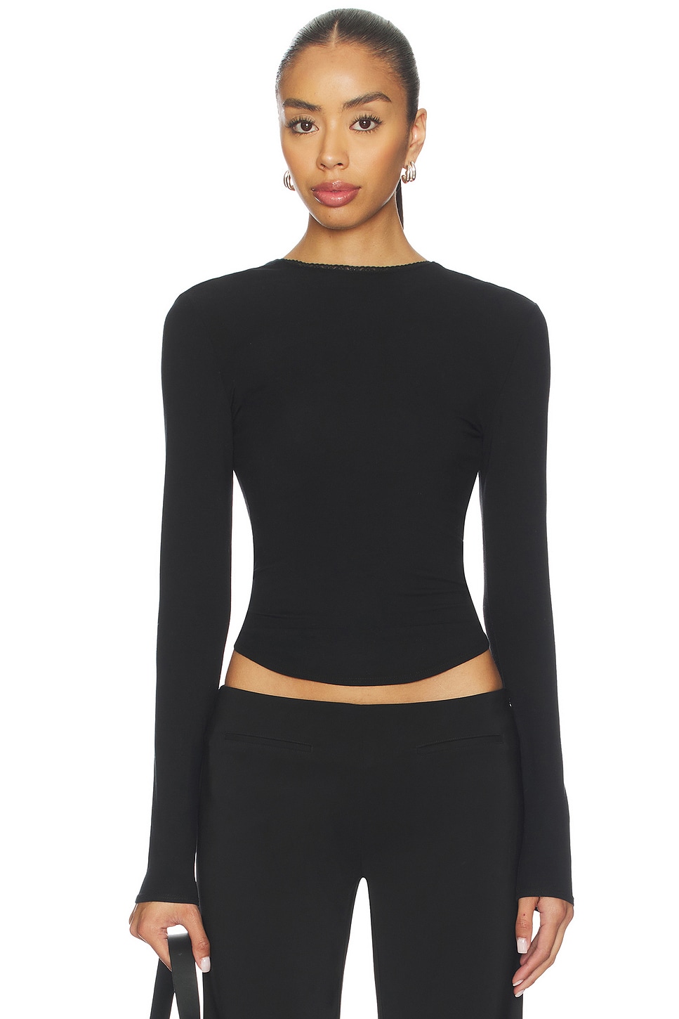 The Line by K Gad Top in Black | REVOLVE
