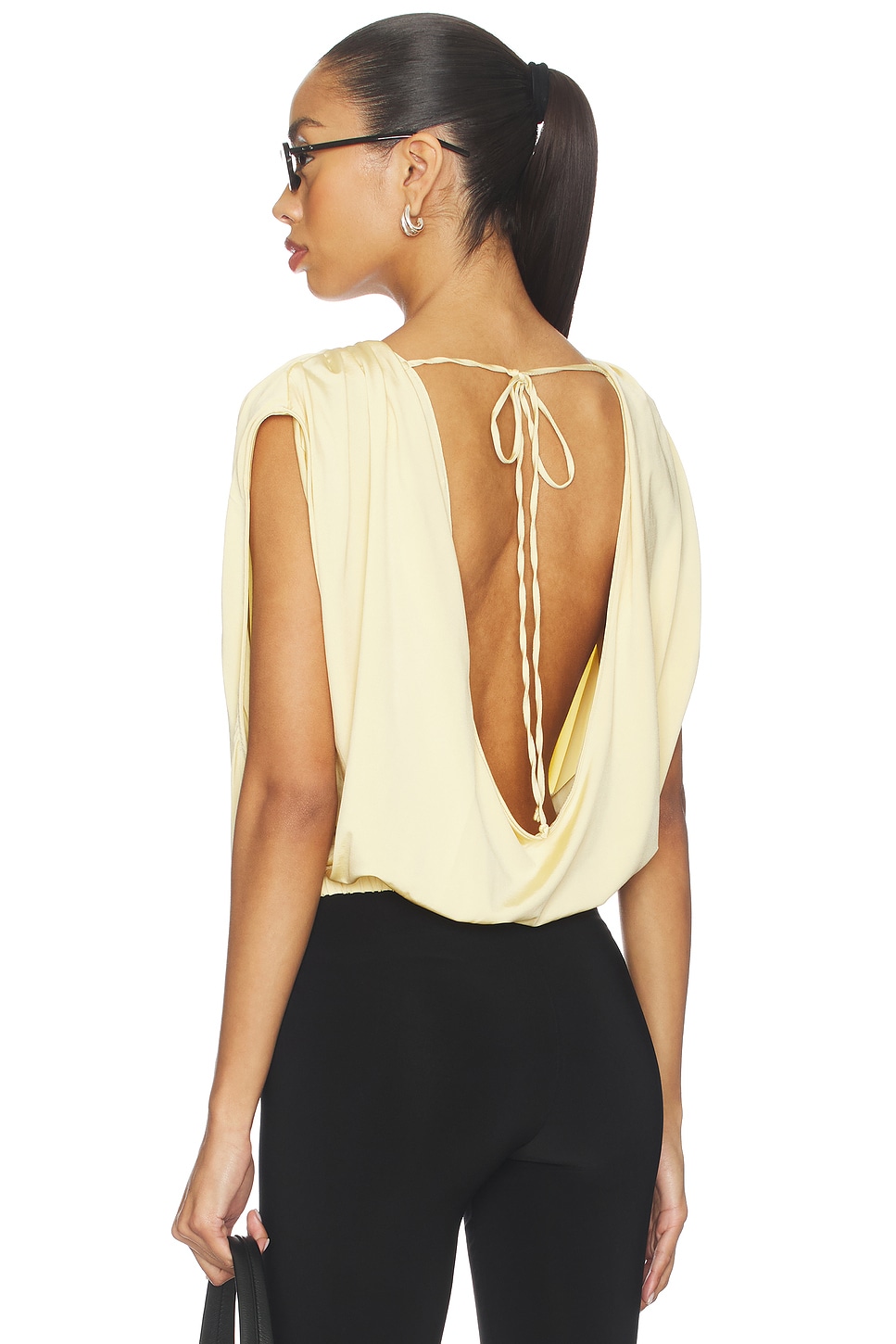 Draped Front Shell The Line by K - Bobi Draped Shell Top | Plush