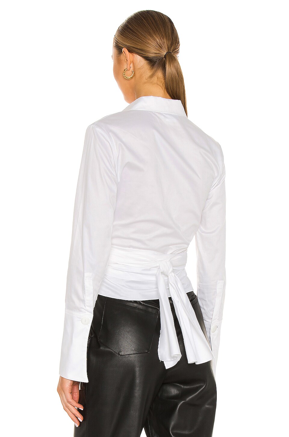 The Line by K Jett Wrap Top in White REVOLVE