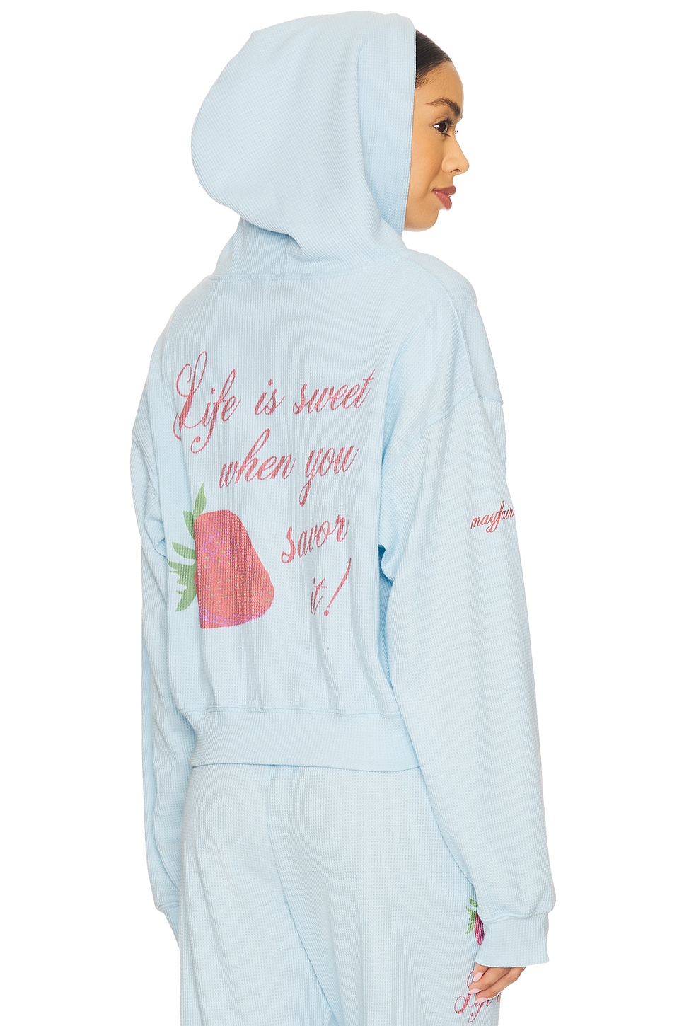 Life Is Sweet Waffle Hoodie