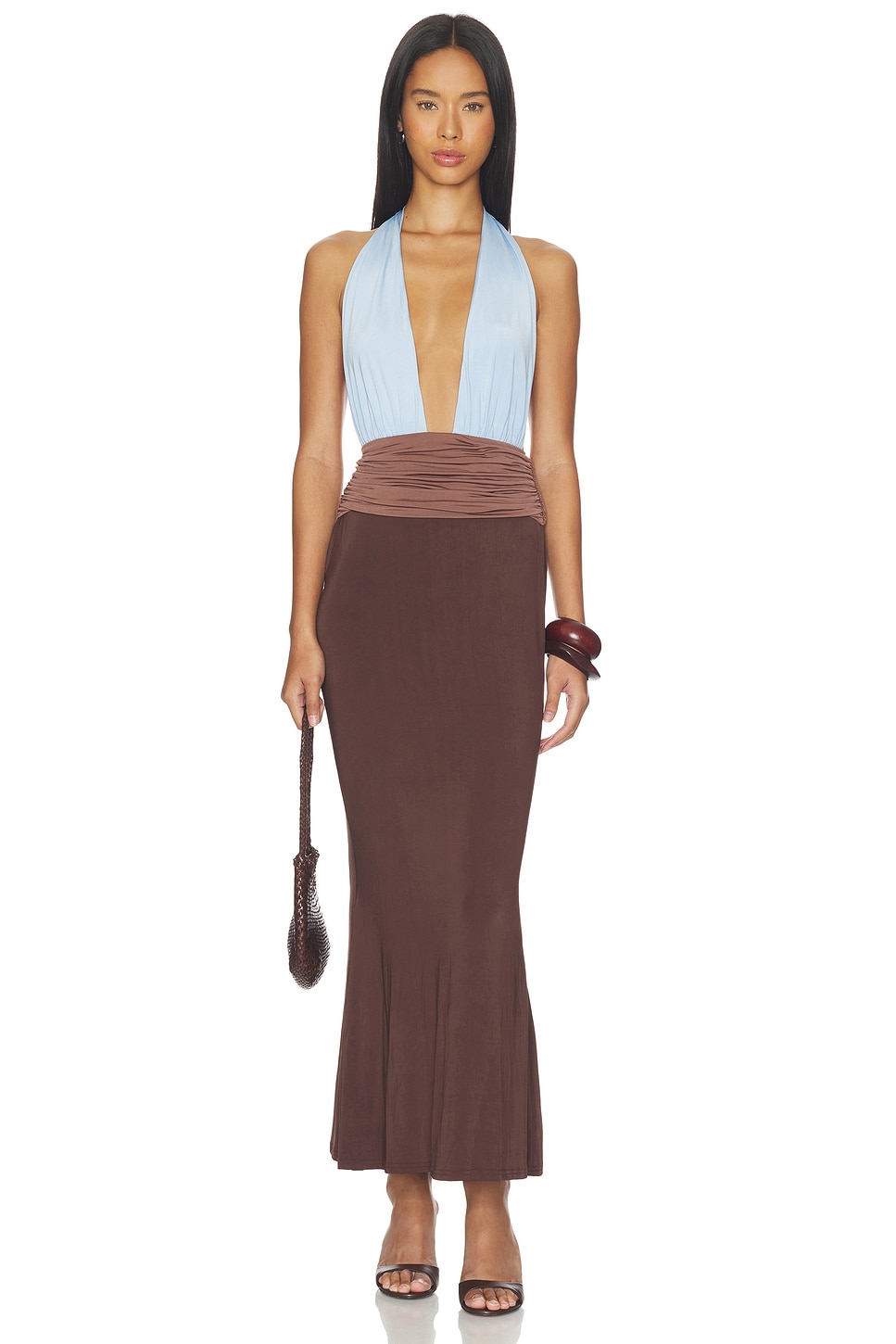 Jenni Maxi Plunge Dress - thumbnail 3