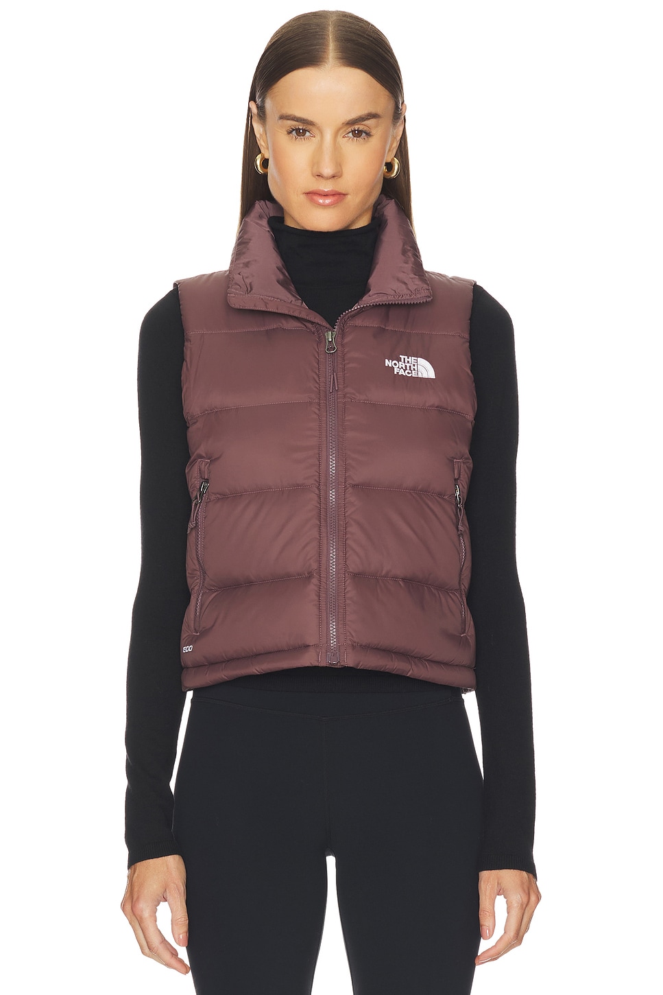 The North Face Hydrenalite Down A-Line Vest in Tawny Quartz | REVOLVE