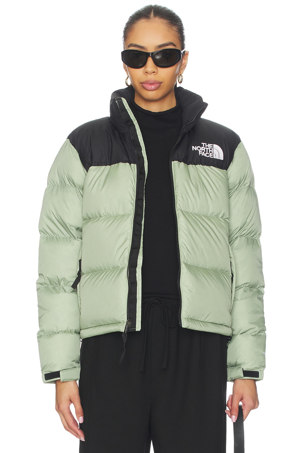 The North Face 1996 Retro Nuptse Jacket in Slate Moss | REVOLVE
