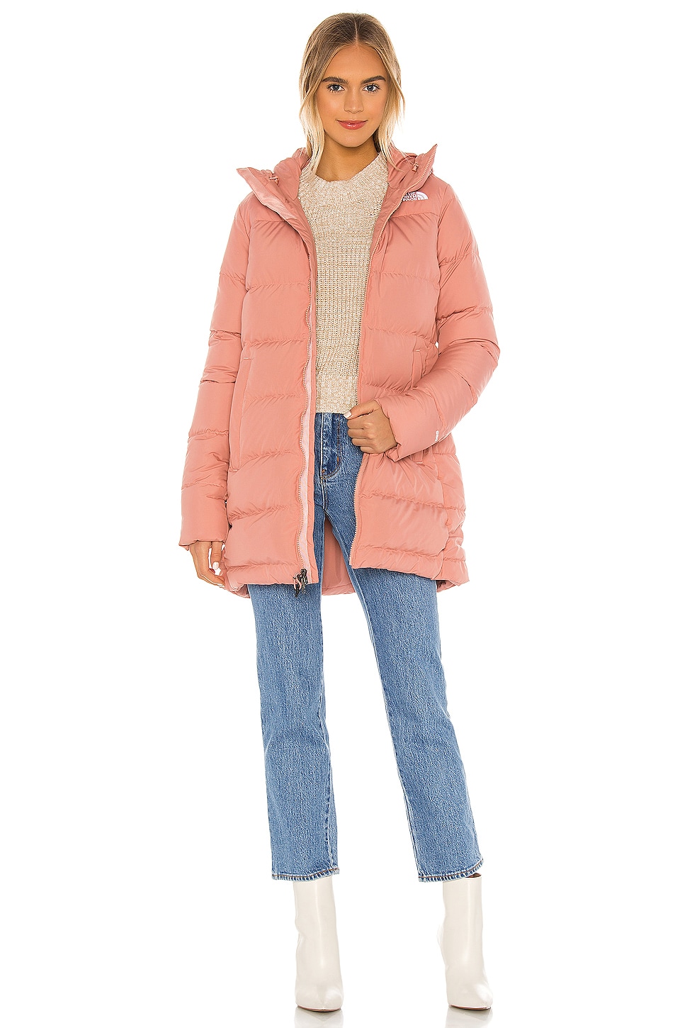 The North Face Gotham Parka in Pink Clay | REVOLVE