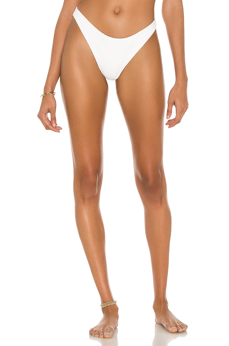Tropic of C High Waist Curve Bikini Bottom in White REVOLVE