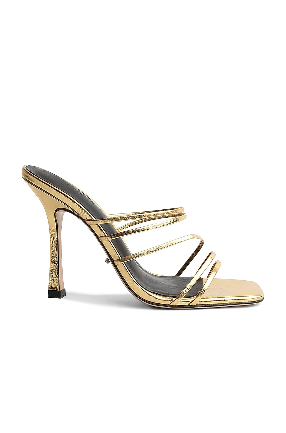 Shaded atlet melodramatiske Tony Bianco Foxie Mule in Gold Foil | REVOLVE