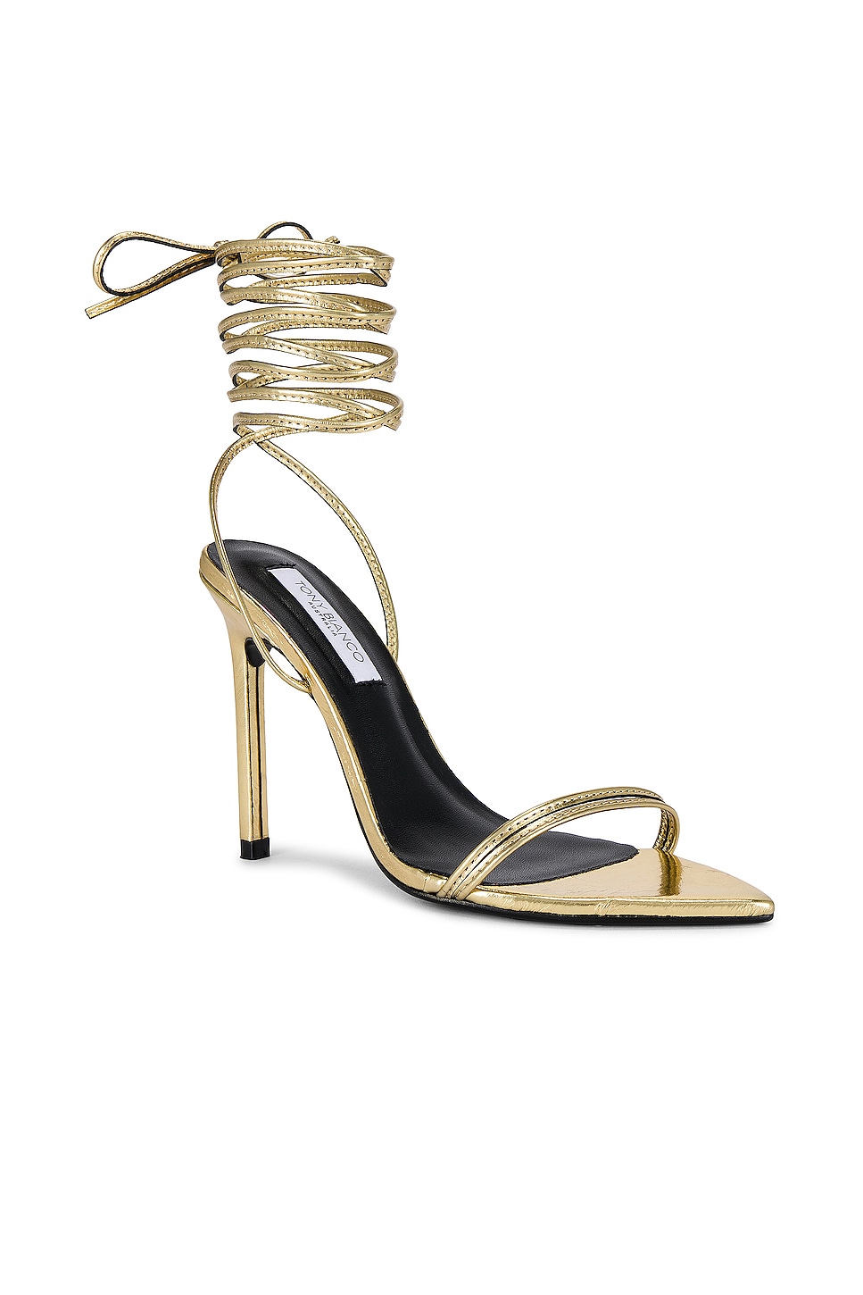 Tony Bianco Millie Sandal in Gold Foil