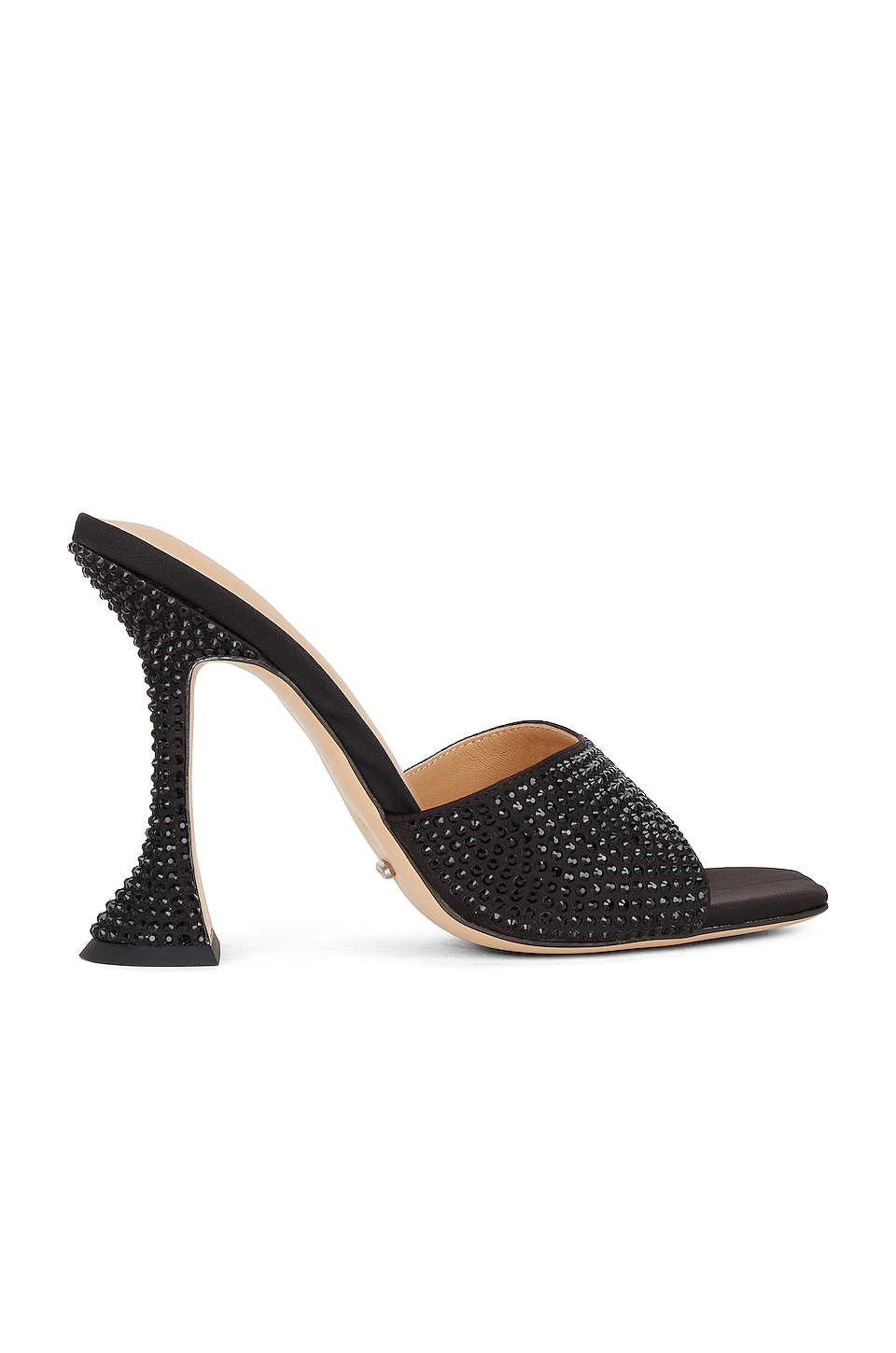 Tony Bianco Serri Mule in Black Satin | REVOLVE