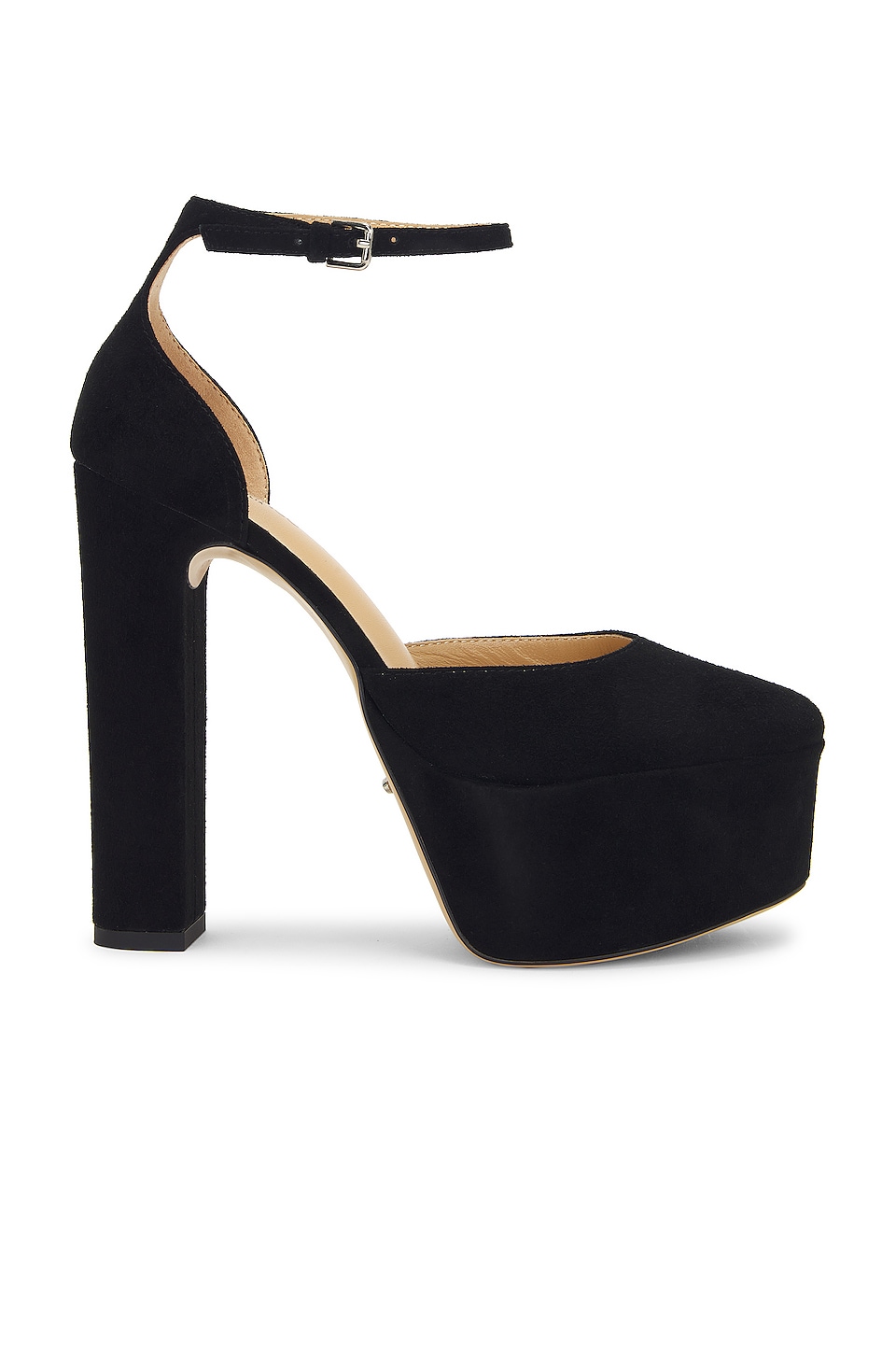 Tony Bianco Jagged Platform Mary Jane in Black Suede | REVOLVE