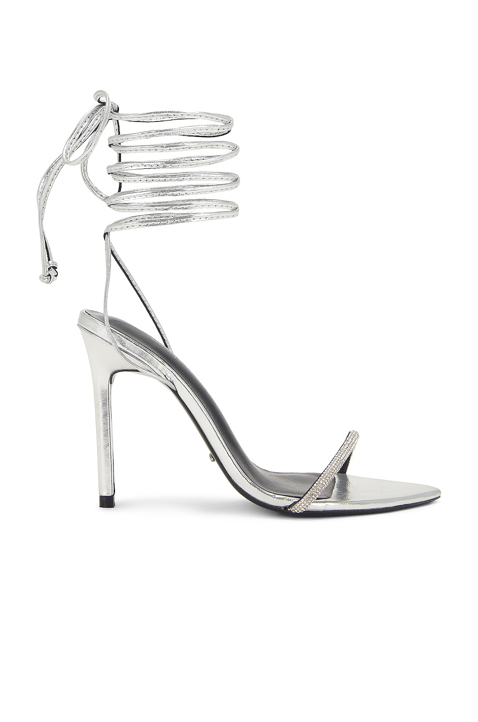Tony Bianco Makai Sandal in Silver Foil | REVOLVE