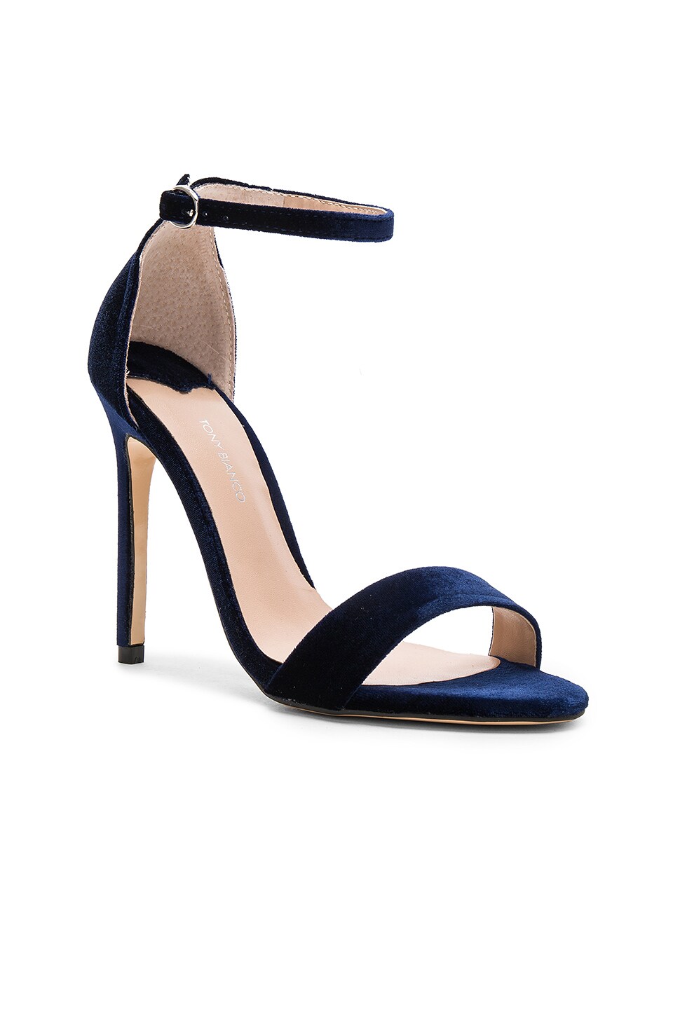 Tony Bianco Karvan Heel in Navy Velvet
