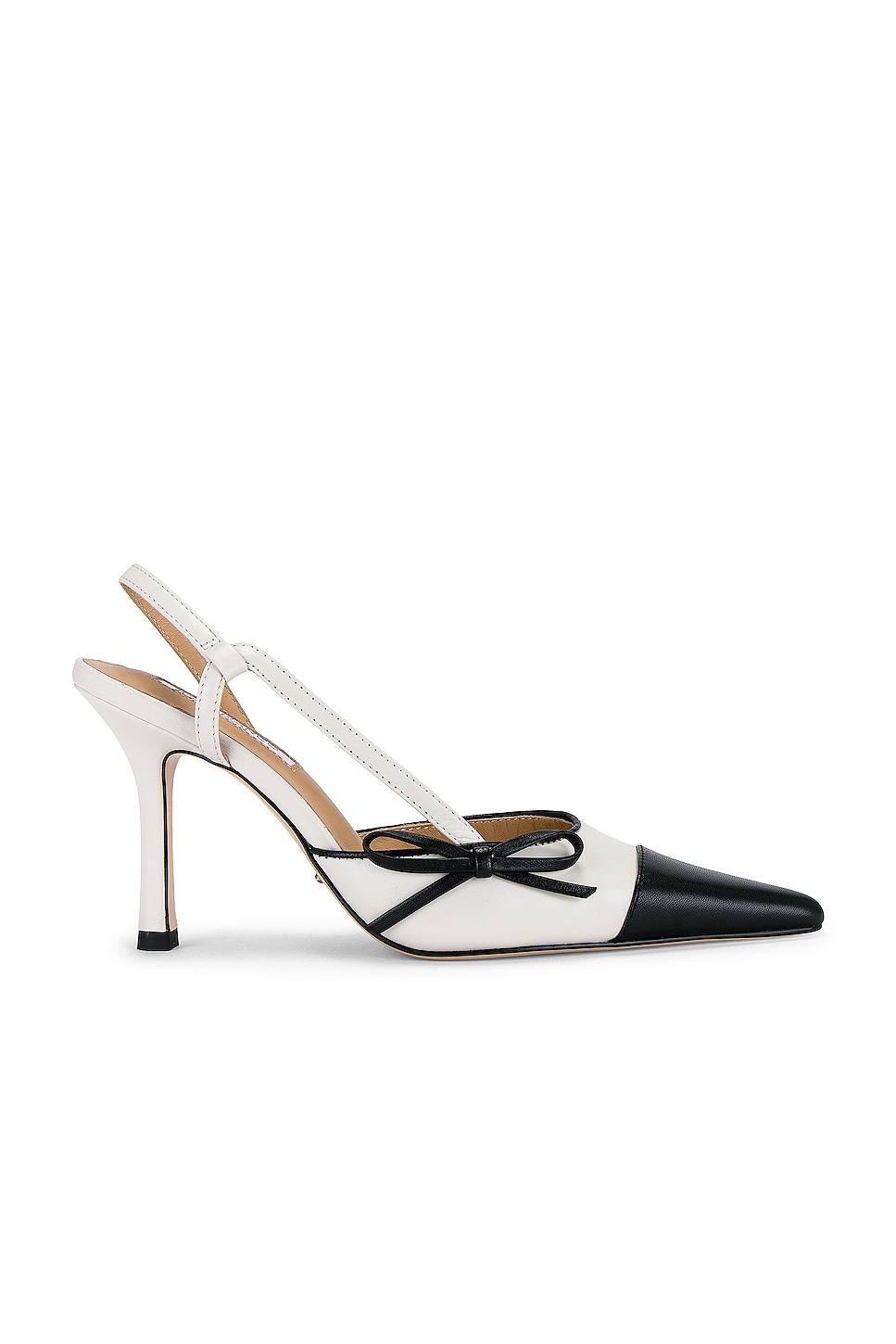 Tony Bianco Harmony Slingback in Bone & Black | REVOLVE