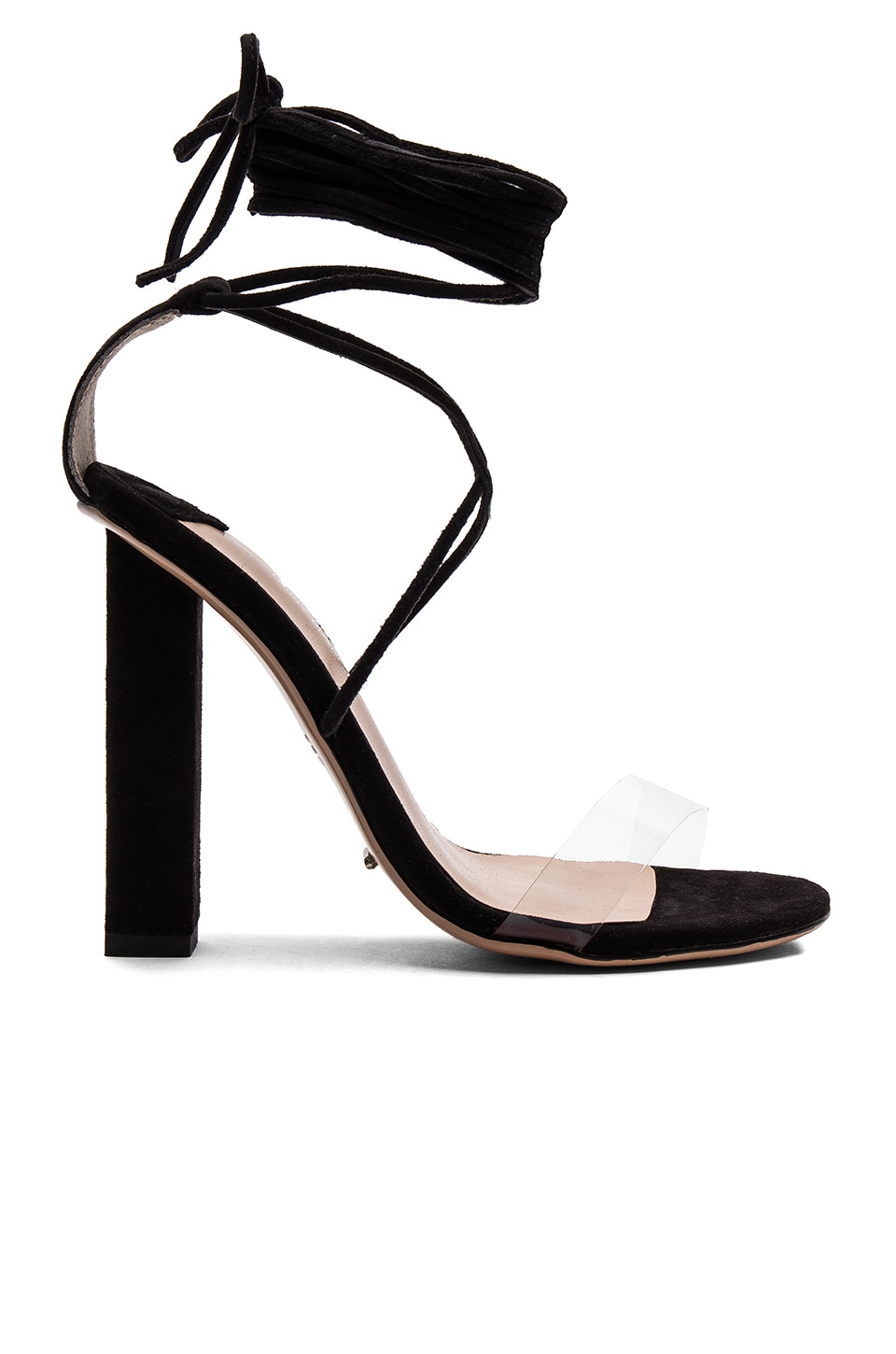 clear heels revolve